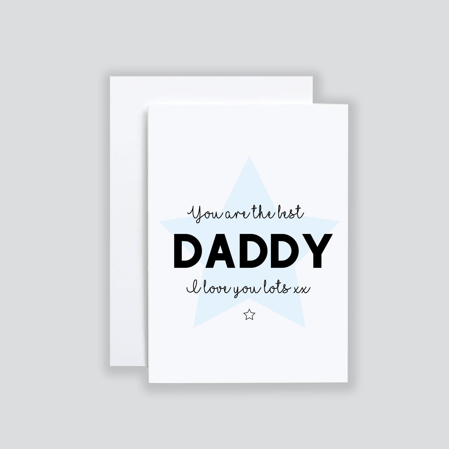 Fathers Day Card, Personalised Fathers Day Card For Dad, Simple Dad Birthday Card, Daddy Thank You Card For Special Dad