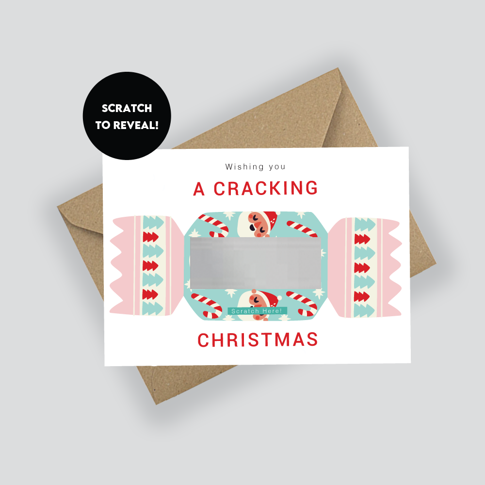Personalised Christmas Scratch Card: Surprise Reveal Gift