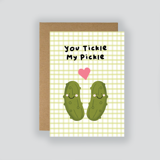 You Tickle My Pickle Funny Valentine’s Card
