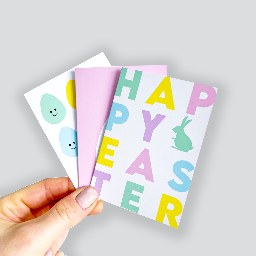 Mini Easter Cards Pack Of 6