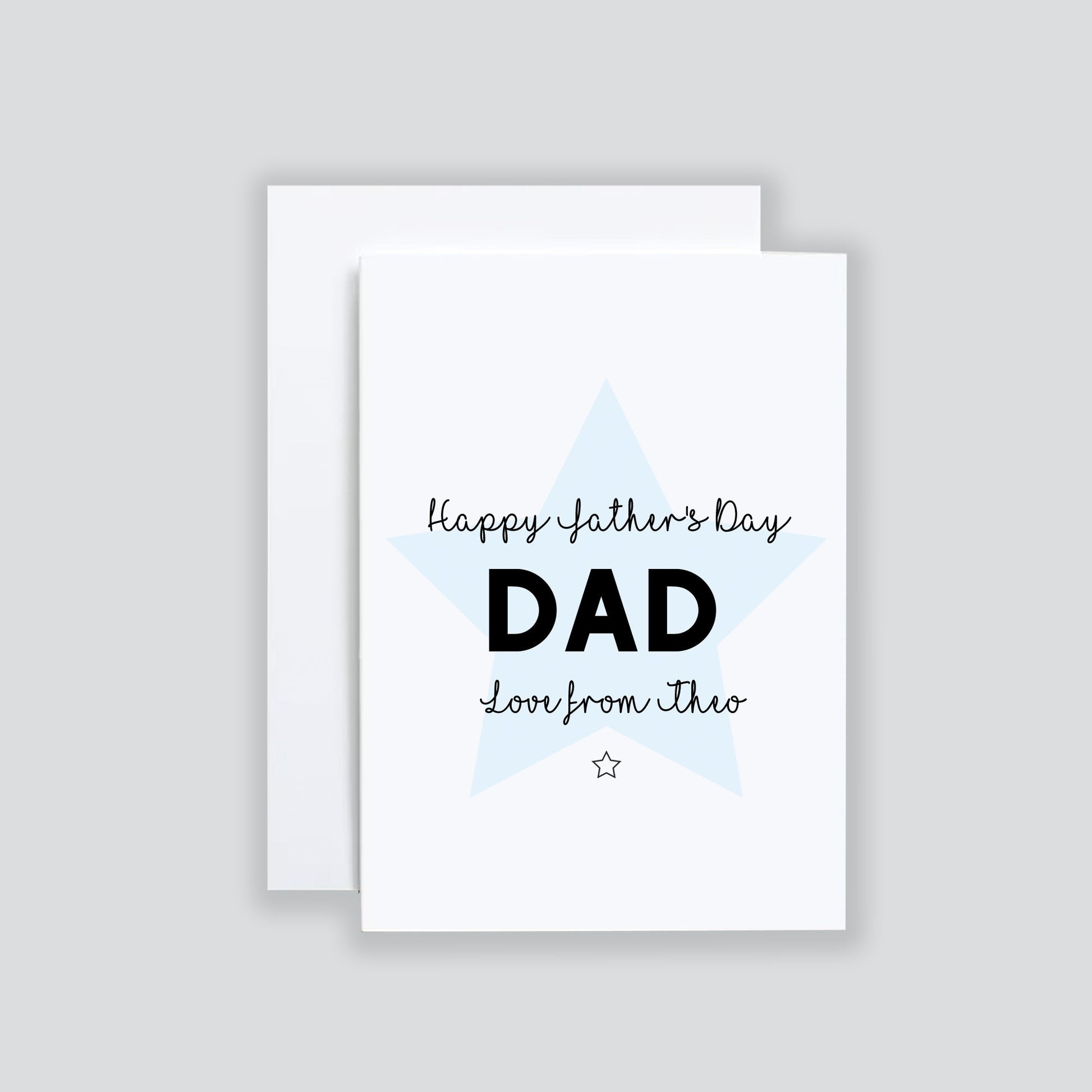 Fathers Day Card, Personalised Fathers Day Card For Dad, Simple Dad Birthday Card, Daddy Thank You Card For Special Dad