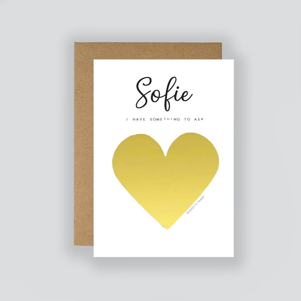 Bridesmaid Proposal Scratch Card: Surprise Reveal Gift