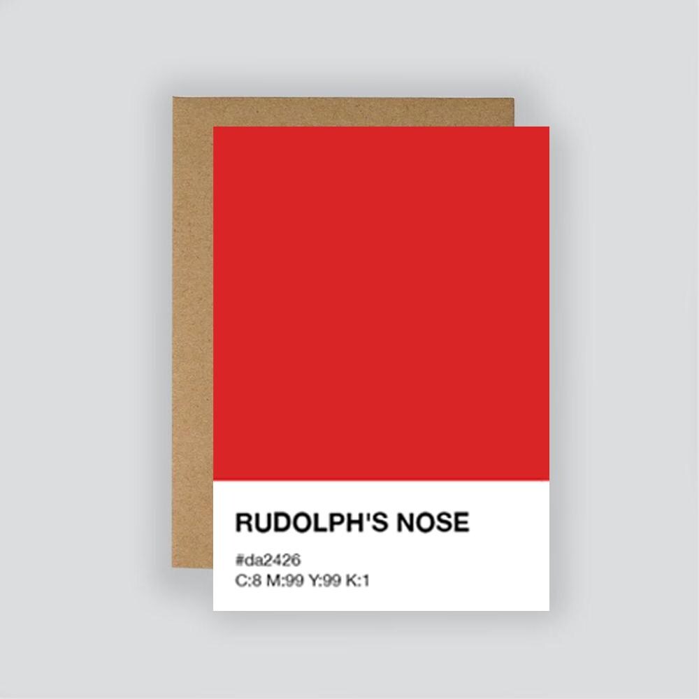 Pantone-Inspired Christmas Cards, Modern Holiday Cards