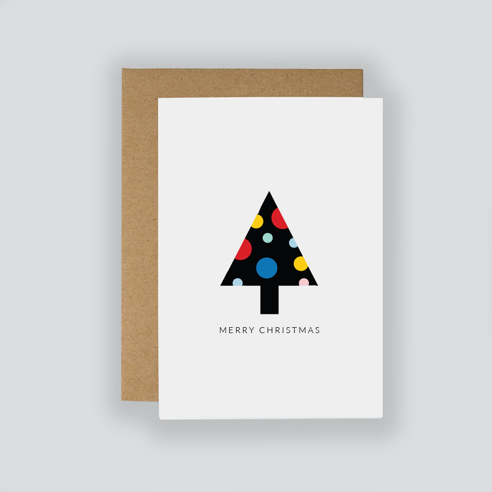 Mono-Colour Christmas Tree Card